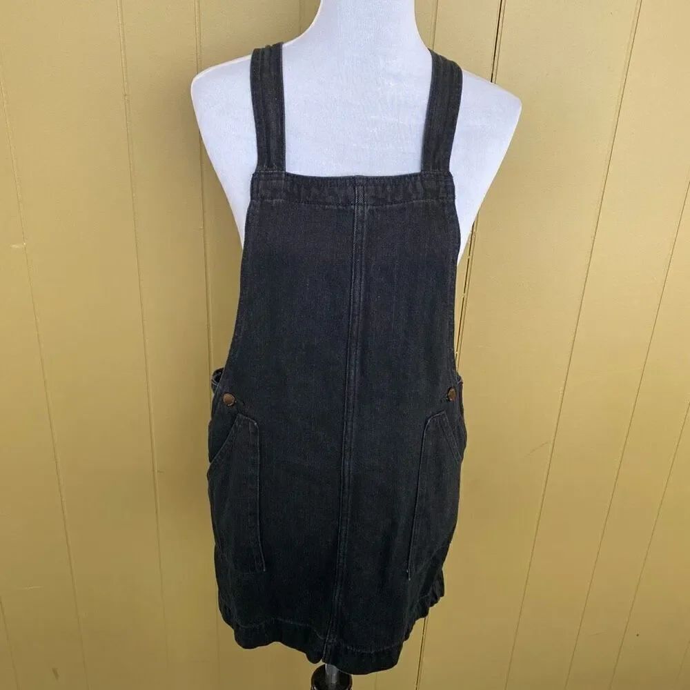 Universal thread women XS overall Jean skirt black